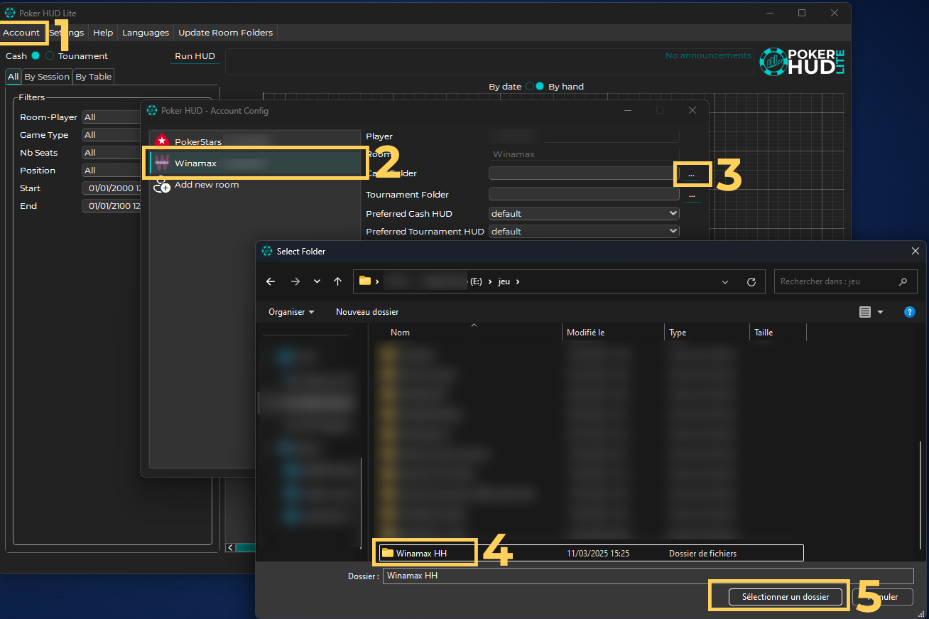 Configuración de Winamax