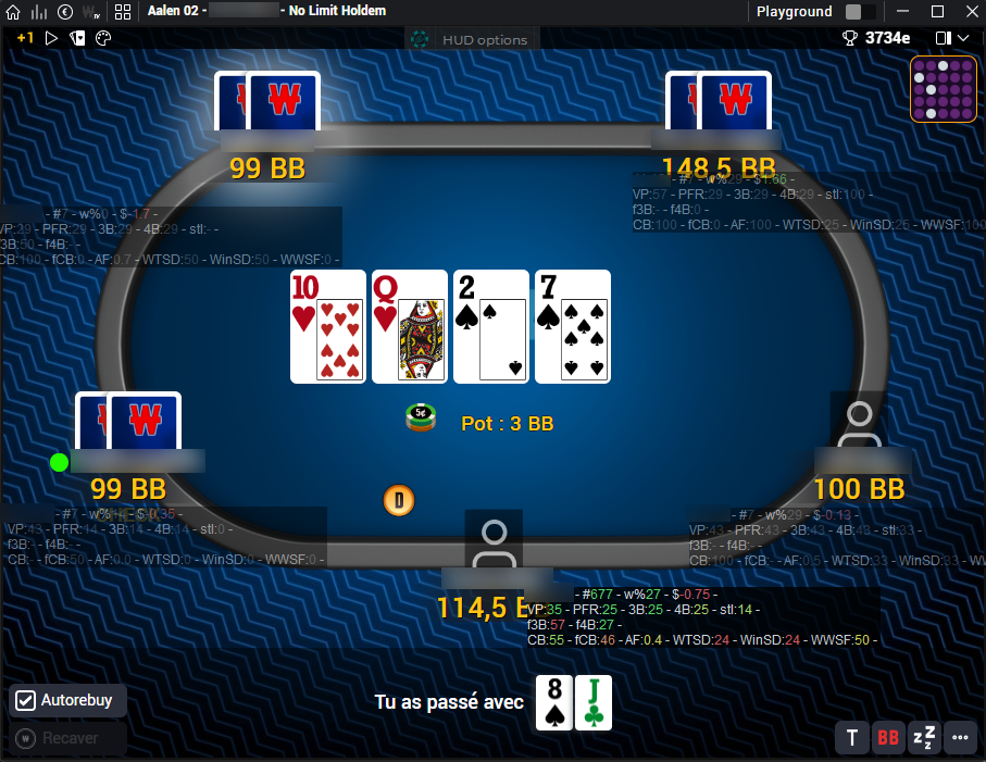 HUD en Winamax
